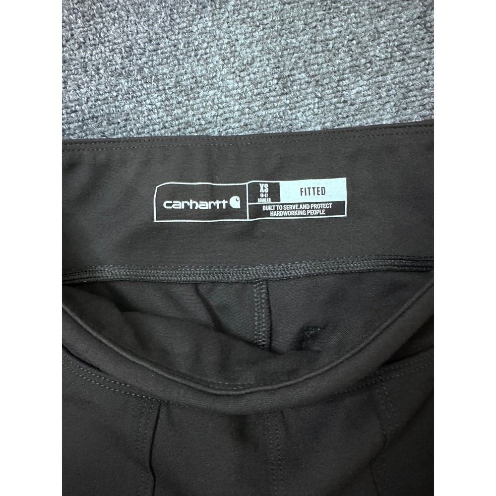 Carhartt Force Utility Leggings Womens XS Black Fitted Work Pants 102482 - Picture 3 of 6